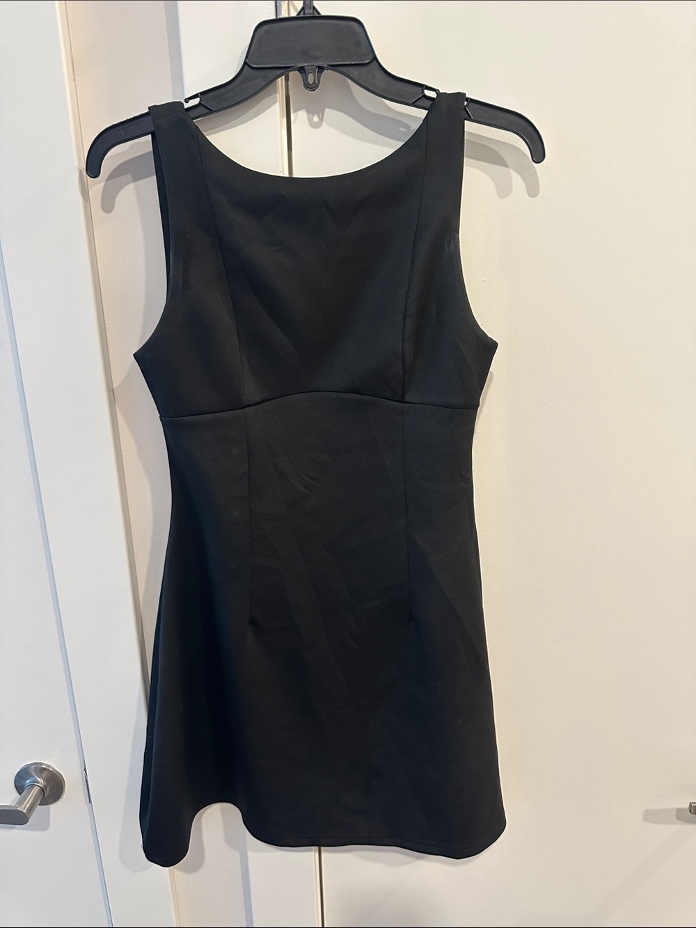 Classic Black Sleeveless A-Line Dress